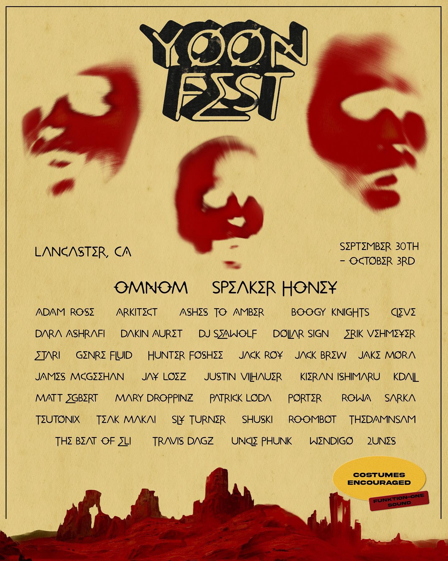 YOON 2021 Fall lineup poster