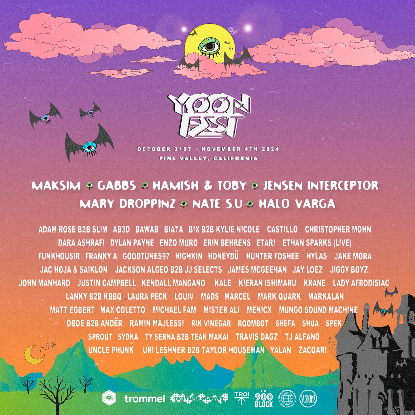 YOON 2024 lineup poster