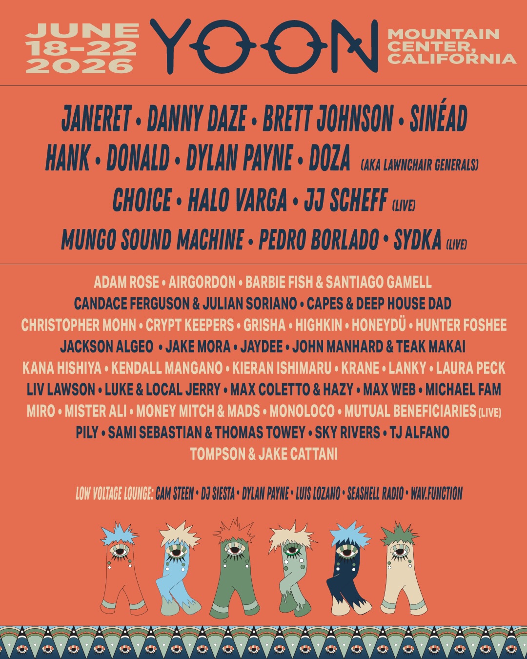 YOON 2026 lineup poster
